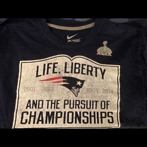 Nike Patriots Super Bowl XLIX champions shirt